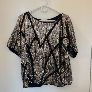 Jean for Joseph Le Bon Sequin top, L, vintage